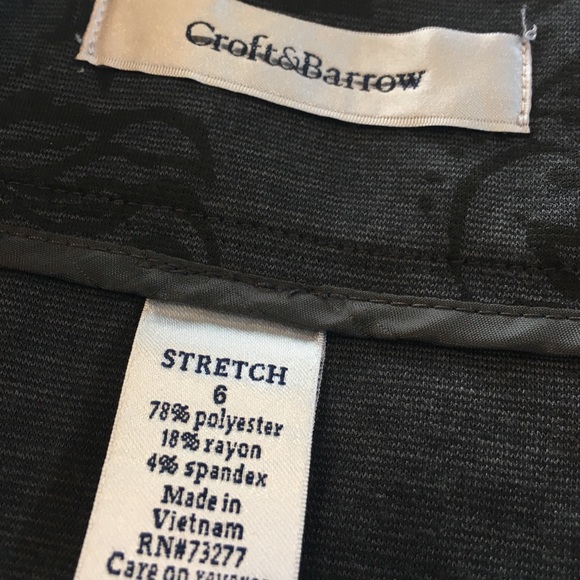 Croft & Barrow Stretch Boot Skirt Size6 - Picture 2 of 3